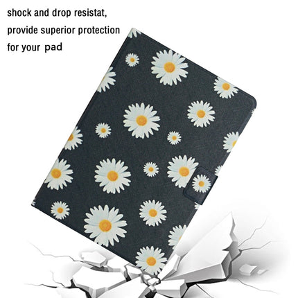 Flower Pattern Horizontal Flip Leather Case with Card Slots & Holder, For Huawei MediaPad M5 lite 10.1, For Huawei MediaPad T5, For Lenovo Tab M10, For Lenovo Tab M10 Plus