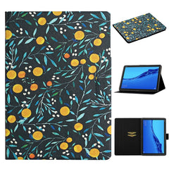 Flower Pattern Horizontal Flip Leather Case with Card Slots & Holder, For Huawei MediaPad M5 lite 10.1, For Huawei MediaPad T5, For Lenovo Tab M10, For Lenovo Tab M10 Plus, For Samsung Galaxy Tab A 8.0 2019