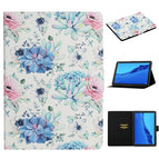 For Huawei MediaPad M5 lite 10.1 / Blue Flower On White