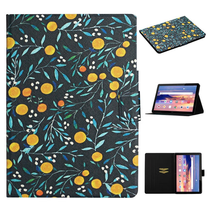 Flower Pattern Horizontal Flip Leather Case with Card Slots & Holder, For Huawei MediaPad M5 lite 10.1, For Huawei MediaPad T5, For Lenovo Tab M10, For Lenovo Tab M10 Plus