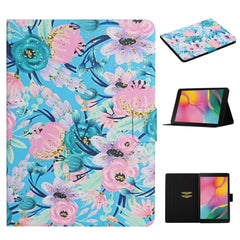 Flower Pattern Horizontal Flip Leather Case with Card Slots & Holder, For Samsung Galaxy Tab A 8.0 2019, For Samsung Galaxy Tab A 10.1 (2019), For Samsung Galaxy Tab S5e T720, For Samsung Galaxy Tab S6 Lite