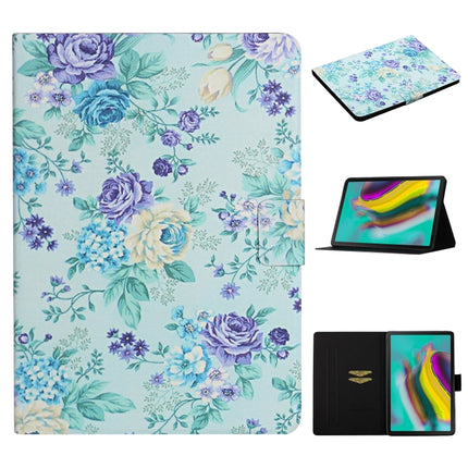 Flower Pattern Horizontal Flip Leather Case with Card Slots & Holder, For Samsung Galaxy Tab A 8.0 2019, For Samsung Galaxy Tab A 10.1 (2019), For Samsung Galaxy Tab S5e T720, For Samsung Galaxy Tab S6 Lite