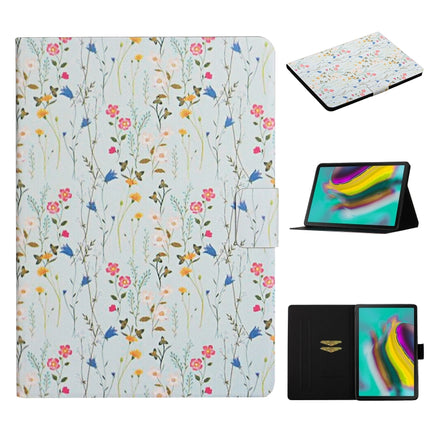 Flower Pattern Horizontal Flip Leather Case with Card Slots & Holder, For Samsung Galaxy Tab A 8.0 2019, For Samsung Galaxy Tab A 10.1 (2019), For Samsung Galaxy Tab S5e T720, For Samsung Galaxy Tab S6 Lite
