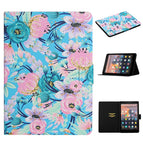 For Amazon Kindle Fire 7 (2019) / Pink Flower