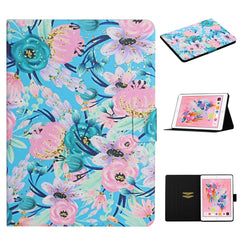Flower Pattern Horizontal Flip Leather Case with Card Slots & Holder, For iPad 5, For iPad 10.2, For iPad Pro 10.5 inch, For iPad Pro 11 2020