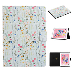 Flower Pattern Horizontal Flip Leather Case with Card Slots & Holder, For iPad 5, For iPad 10.2, For iPad Pro 10.5 inch, For iPad Pro 11 2020