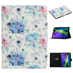 Flower Pattern Horizontal Flip Leather Case with Card Slots & Holder, For iPad 5, For iPad 10.2, For iPad Pro 10.5 inch, For iPad Pro 11 2020