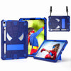 Spider Texture Silicone Hybrid PC Tablet Case with Shoulder Strap, For iPad 10th Gen 10.9 2022, For iPad Pro 11 2021 / Air 5 10.9, For iPad 10.2 2021 / 2020 / 2019, For iPad  mini 2024 / mini 6