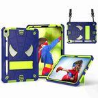For iPad 10th Gen 10.9 2022 / Navy Blue + Yellow Green