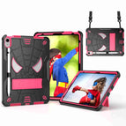 For iPad 10th Gen 10.9 2022 / Black + Rose Red