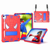 Spider Texture Silicone Hybrid PC Tablet Case with Shoulder Strap, For iPad 10th Gen 10.9 2022, For iPad Pro 11 2021 / Air 5 10.9, For iPad 10.2 2021 / 2020 / 2019, For iPad  mini 2024 / mini 6