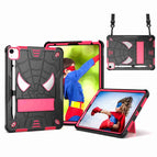 For iPad Pro 11 2021 / Air 5 10.9 / Black + Rose Red