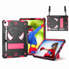 Spider Texture Silicone Hybrid PC Tablet Case with Shoulder Strap, For iPad 10th Gen 10.9 2022, For iPad Pro 11 2021 / Air 5 10.9, For iPad 10.2 2021 / 2020 / 2019, For iPad  mini 2024 / mini 6