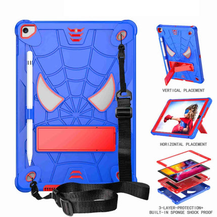 Spider Texture Silicone Hybrid PC Tablet Case with Shoulder Strap, For iPad 10.2 2021 / 2020 / 2019, For iPad mini 6