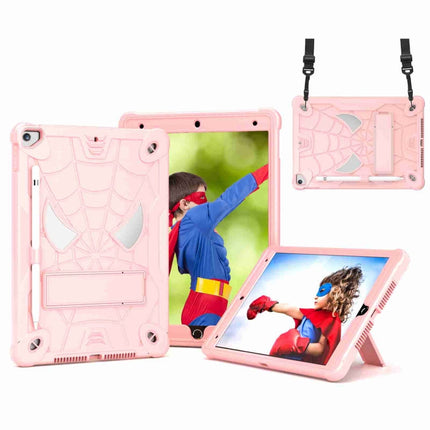 Spider Texture Silicone Hybrid PC Tablet Case with Shoulder Strap, For iPad 10.2 2021 / 2020 / 2019, For iPad mini 6