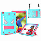 For iPad 10.2 2021 / 2020 / 2019 / Mint Green + Rose Red