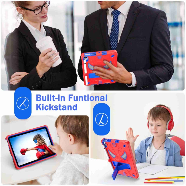 Spider Texture Silicone Hybrid PC Tablet Case with Shoulder Strap, For iPad mini 2024 / mini 6