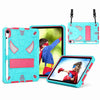 Spider Texture Silicone Hybrid PC Tablet Case with Shoulder Strap, For iPad mini 2024 / mini 6