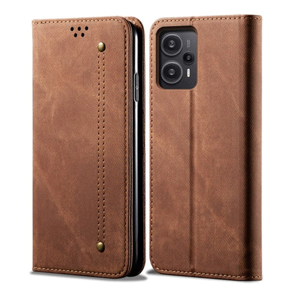 Denim Texture Casual Style Flip Leather Phone Case, For Xiaomi Redmi Note 12 Turbo / Poco F5