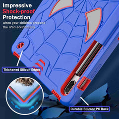 Spider Texture Silicone Hybrid PC Tablet Case with Shoulder Strap, For Samsung Galaxy Tab S7 FE / S7+ / S8+, For Samsung Galaxy Tab S7 / S8