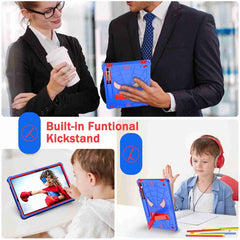 Spider Texture Silicone Hybrid PC Tablet Case with Shoulder Strap, For Samsung Galaxy Tab S7 FE / S7+ / S8+, For Samsung Galaxy Tab S7 / S8