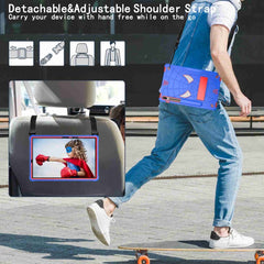 Spider Texture Silicone Hybrid PC Tablet Case with Shoulder Strap, For Samsung Galaxy Tab S7 FE / S7+ / S8+, For Samsung Galaxy Tab S7 / S8