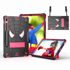 For Samsung Galaxy Tab S7 FE / S7+ / S8+ / Black + Rose Red