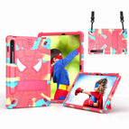 For Samsung Galaxy Tab S7 / S8 / Camouflage + Rose Red