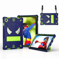Spider Texture Silicone Hybrid PC Tablet Case with Shoulder Strap, For Samsung Galaxy Tab A8 10.5 2021, For Samsung Galaxy Tab S6 Lite P610