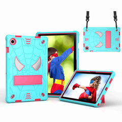 Spider Texture Silicone Hybrid PC Tablet Case with Shoulder Strap, For Samsung Galaxy Tab A8 10.5 2021, For Samsung Galaxy Tab S6 Lite P610