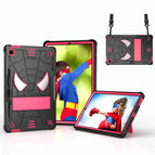 For Samsung Galaxy Tab S6 Lite P610 / Black + Rose Red