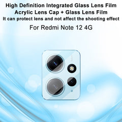 imak Integrated Rear Camera Lens Tempered Glass Film, For Xiaomi Redmi Note 12 4G Global, For Xiaomi Redmi Note 12 Turbo 5G