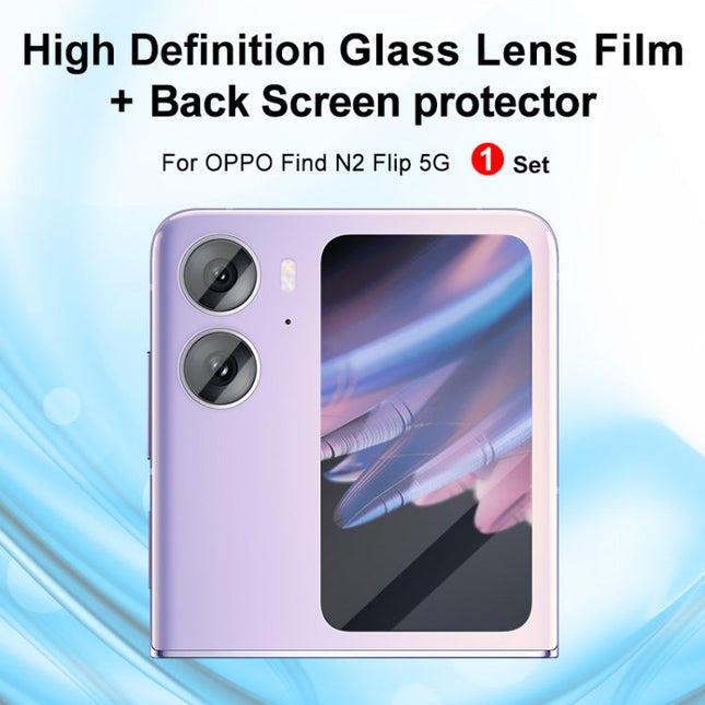 1 Sets imak Tempered Glass Rear Camera Protection Ring + Glass Rear Screen Sticker