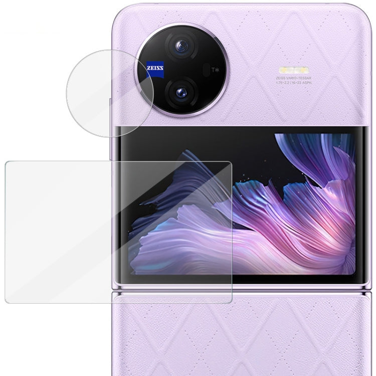 1 Sets imak Tempered Glass Rear Camera Protection Ring + Glass Rear Screen Sticker, For vivo X Flip