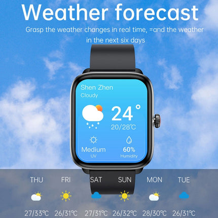 T20 1.96 inch IP67 Waterproof Silicone Band Smart Watch, Supports Dual-mode Bluetooth Call / Heart Rate Monitoring