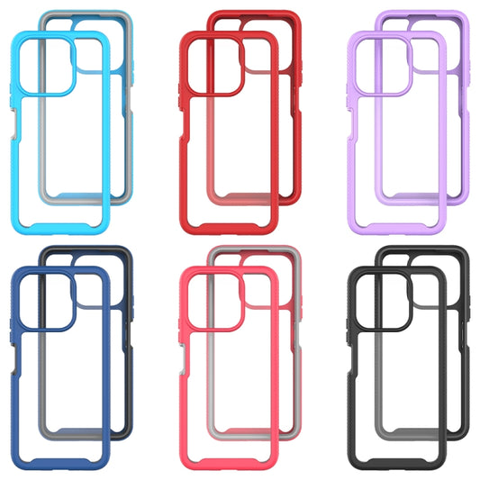 Starry Sky Solid Color Shockproof TPU Clear PC Phone Case, For Honor X8a, For Honor X7a