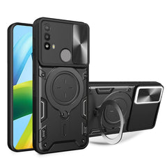 CD Texture Sliding Camshield Magnetic Holder Phone Case
