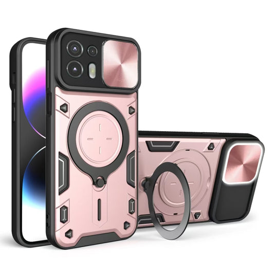 CD Texture Sliding Camshield Magnetic Holder Phone Case, For Motorola Edge 20 Lite, For Motorola Edge 20 Pro, For Motorola Moto G30 / G20 / G10