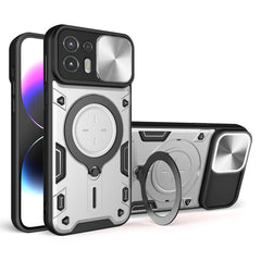 CD Texture Sliding Camshield Magnetic Holder Phone Case, For Motorola Edge 20 Lite, For Motorola Edge 20 Pro, For Motorola Moto G60, For Motorola Moto G30 / G20 / G10