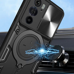 CD Texture Sliding Camshield Magnetic Holder Phone Case, For Motorola Edge 30 Pro, For Motorola Moto E20 / E30 / E40, For Motorola Edge 20 Lite, For Motorola Edge 20 Pro