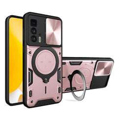 CD Texture Sliding Camshield Magnetic Holder Phone Case