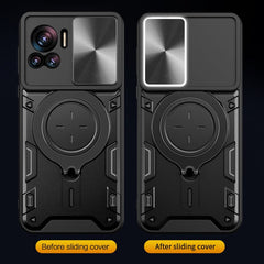 CD Texture Sliding Camshield Magnetic Holder Phone Case