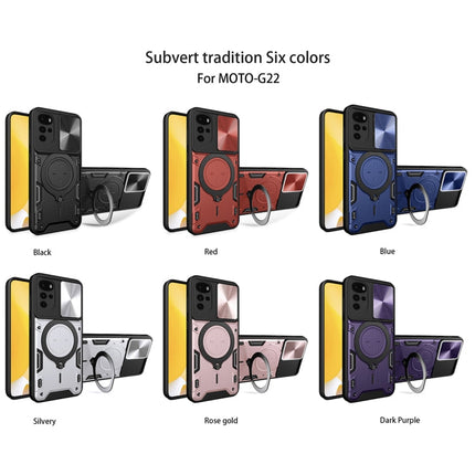 CD Texture Sliding Camshield Magnetic Holder Phone Case, For Motorola Moto G22 / E32, For Motorola Edge 30, For Motorola Edge 30 Pro, For Motorola Moto E20 / E30 / E40