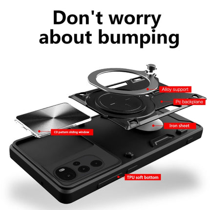 CD Texture Sliding Camshield Magnetic Holder Phone Case, For Motorola Moto G22 / E32, For Motorola Edge 30, For Motorola Edge 30 Pro, For Motorola Moto E20 / E30 / E40