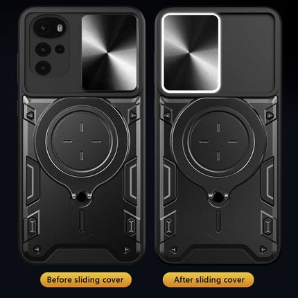 CD Texture Sliding Camshield Magnetic Holder Phone Case, For Motorola Moto G22 / E32, For Motorola Edge 30, For Motorola Edge 30 Pro, For Motorola Moto E20 / E30 / E40