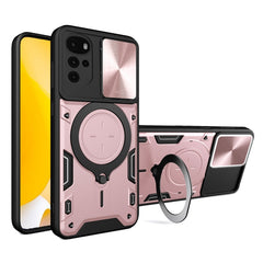 CD Texture Sliding Camshield Magnetic Holder Phone Case