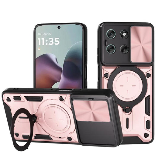 CD Texture Sliding Camshield Magnetic Holder Phone Case, For Motorola Moto G56 5G, For Motorola Moto G05, For Motorola Moto G15, For Motorola Moto G 2025