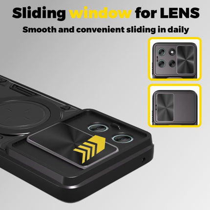 CD Texture Sliding Camshield Magnetic Holder Phone Case, For Motorola Moto G56 5G, For Motorola Moto G05, For Motorola Moto G 2025, For Motorola Moto G75 5G