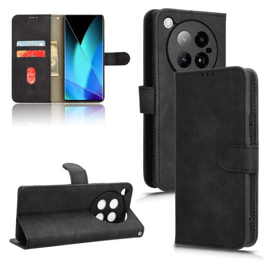 Skin Feel Magnetic Flip Leather Phone Case