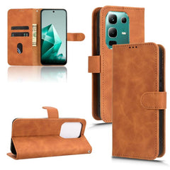 Skin Feel Magnetic Flip Leather Phone Case